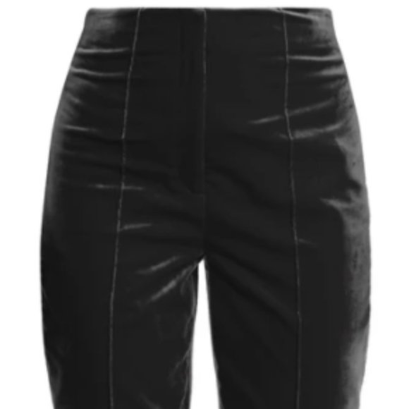 DVF - High Waist Skinny Velvet Pants - Picture 3 of 7